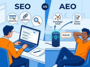 SEO vs AEO, AEO là gì?