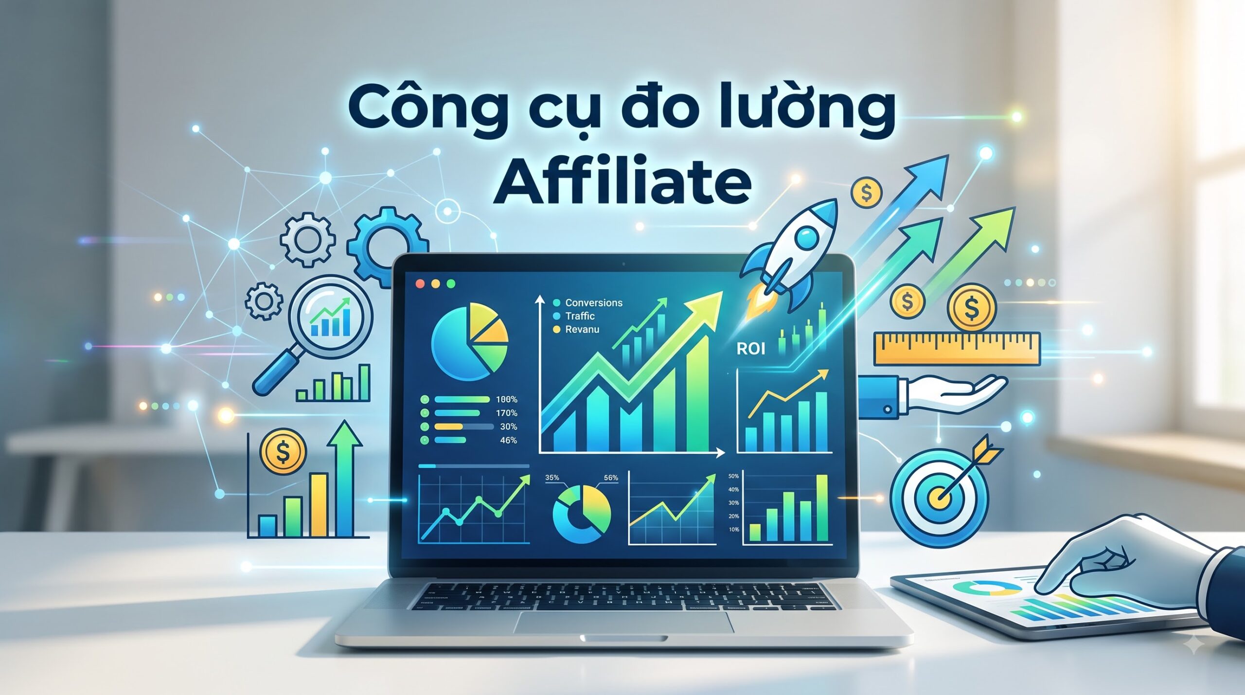 các công cụ đo lường Affiliate chính là chiếc kính thiên văn giúp Publisher soi rõ hiệu suất từng đường link, phát hiện chiến dịch thắng lớn và tối ưu hóa lợi nhuận thực tế.